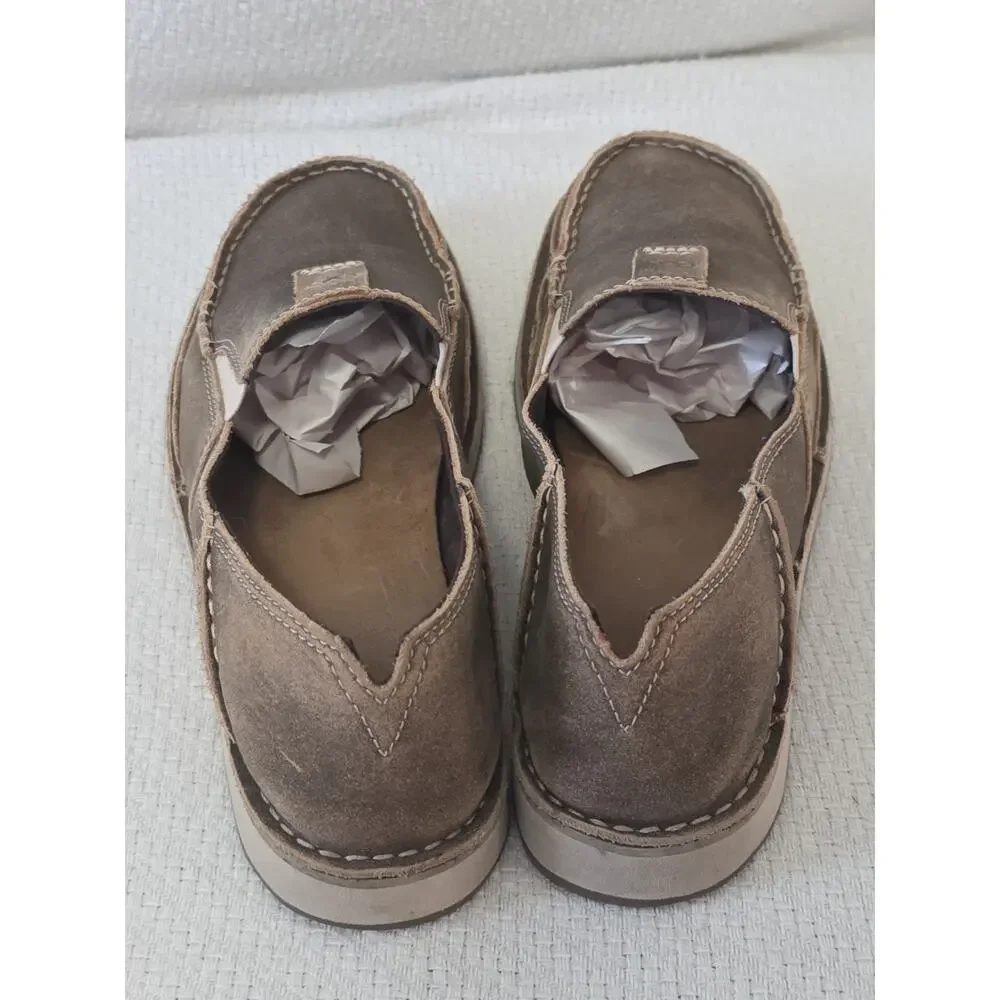 ARIAT Cruiser Brown Leather Moc Toe Slip On Casual Shoes Women’s Size 9B